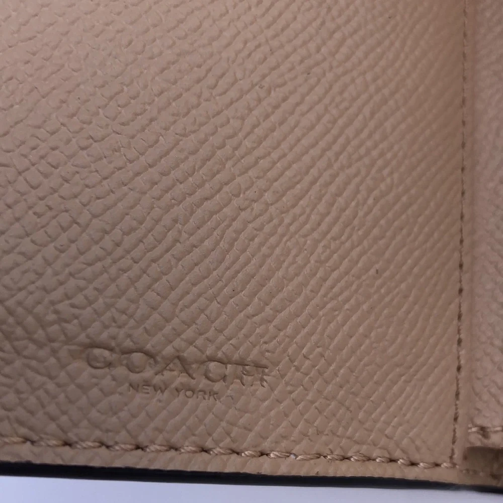 Coach Pale Pink Pebbled Leather Coach Wallet Soft Pink Coach Wallet Snap